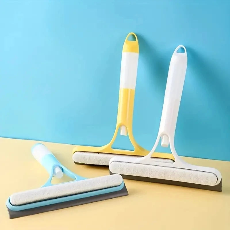 Household Multi-Function Glass Cleaning Mirror with Watering Can 3-in-1 Glass Scraper Window Scraper
