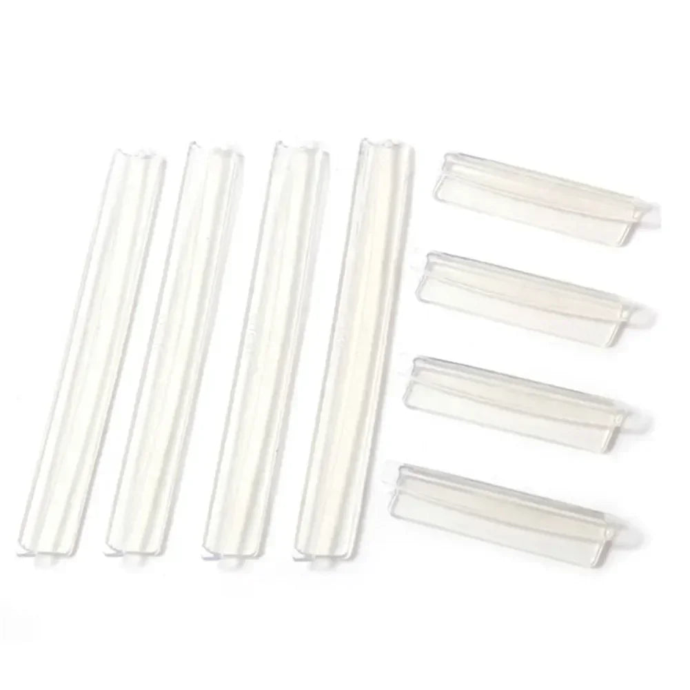 8Pcs/Set Car Door Protector Strip Auto Door Crash Bar Bumper Buffer Trim Guard Edge Corner Car Decoration Accessories - trans