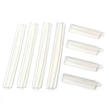 8Pcs/Set Car Door Protector Strip Auto Door Crash Bar Bumper Buffer Trim Guard Edge Corner Car Decoration Accessories - trans