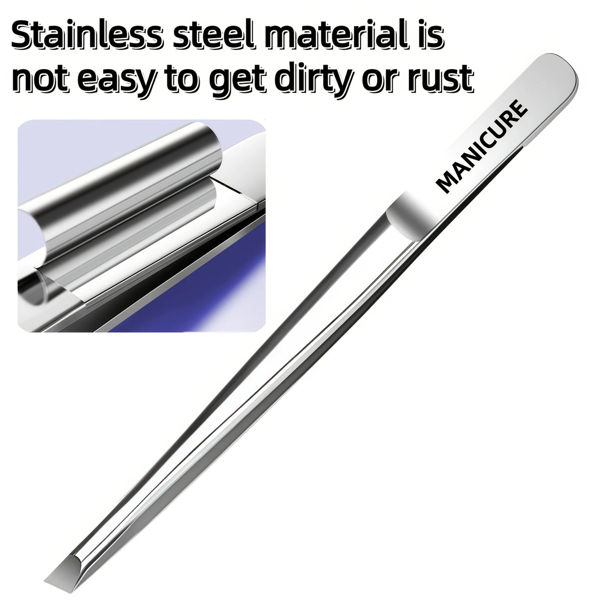 Stainless Steel Tweezers Tool Suitable for Eyebrow Eyelash Application Beard & Mustache Trimming False Eyebrow Applicator Gif