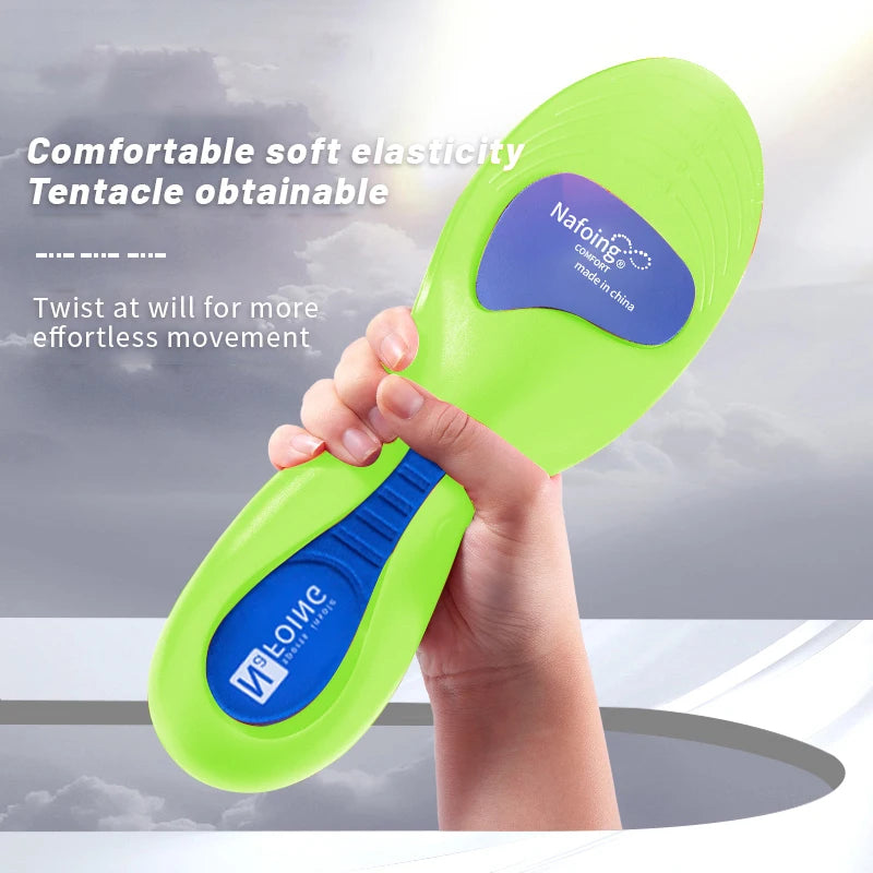 Orthopedic Insoles for Feet Sport Shock-absorbing Insole for Shoes Arch Support Plantar Fasciitis Templates Pads Men Women So