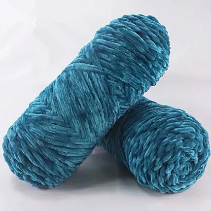 DIY 100% Polyester Velvet Yarn Amigurumi Accessories Dolphin Baby Plush Yarn Soft Chenille Yarn for Knitting 1 Skein 100g 130