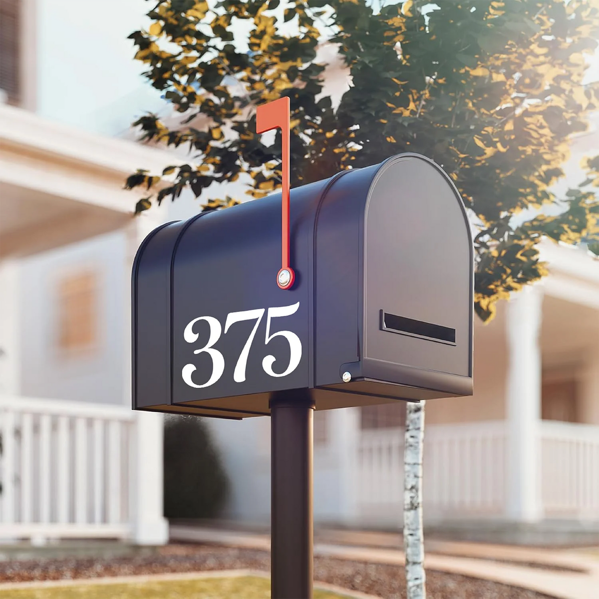 2 Sheets, 20pcs Mailbox Numbers Stickers Waterproof Outdoor Address Numbers for House Door Fence Curbside Street Address Self