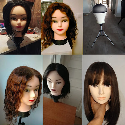 Mannequin Head With T-pin Wig Cap Tripod For Women Making Wig Hat Glasses Mask Display Cosmetology Manikin Head Makeup Practi