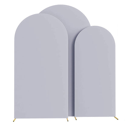 Wedding Arch Cover Arch Backdrop Cover Spandex Fitted Arch Cover for Wedding Birthday Festival Party （Without Shelf） - Light 