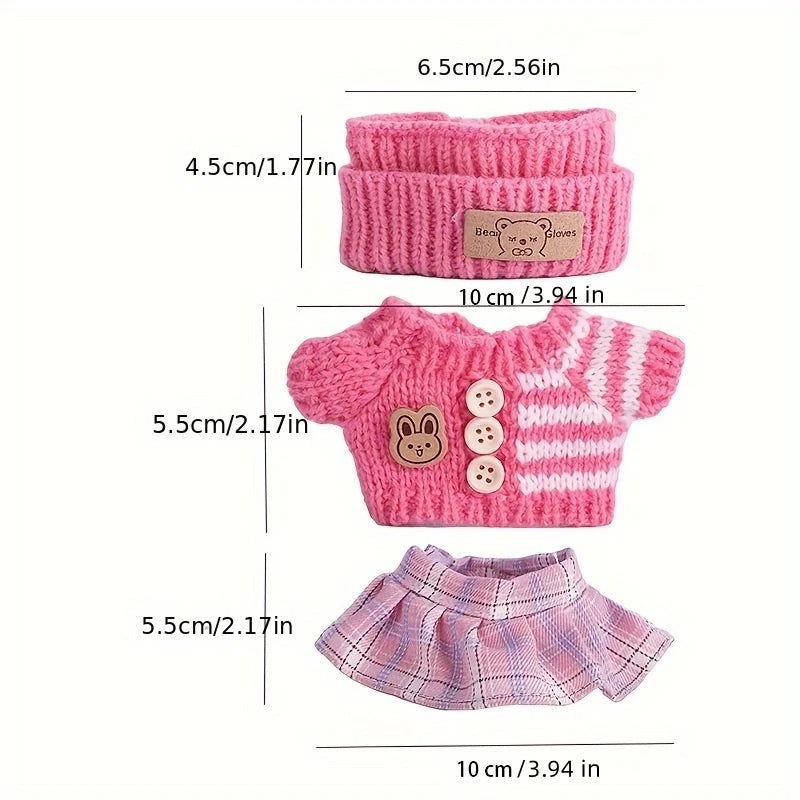 Dress Grid Outfit Labubu Accessories – Classic Clothes For Labubu Kid Gift