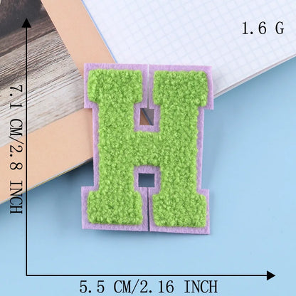 Color Alphabet, Letter, Name, Patches for Clothing Hat, Cloth Sticker, Embroid, Garment Accessories, DIY Logo, Iron-on, Sewin