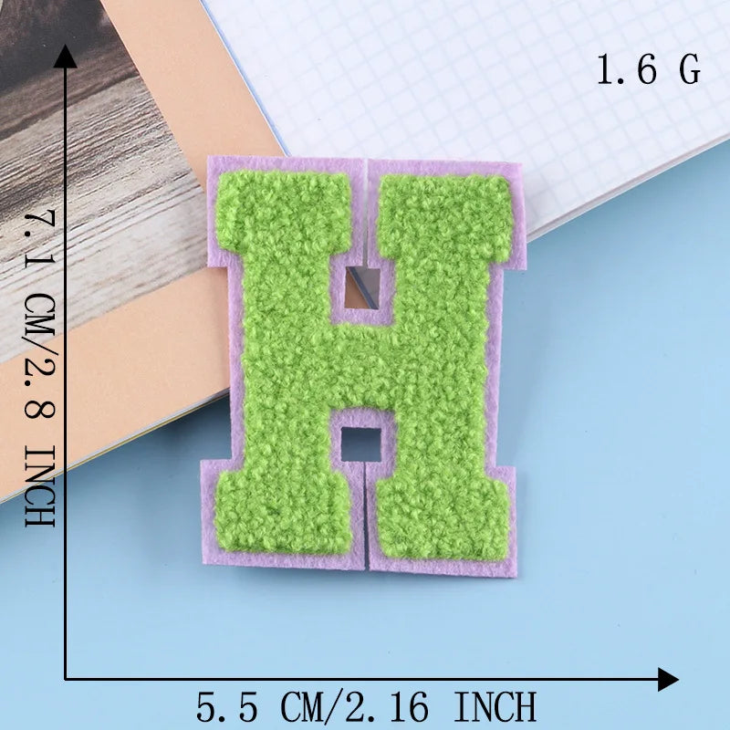 Color Alphabet, Letter, Name, Patches for Clothing Hat, Cloth Sticker, Embroid, Garment Accessories, DIY Logo, Iron-on, Sewin