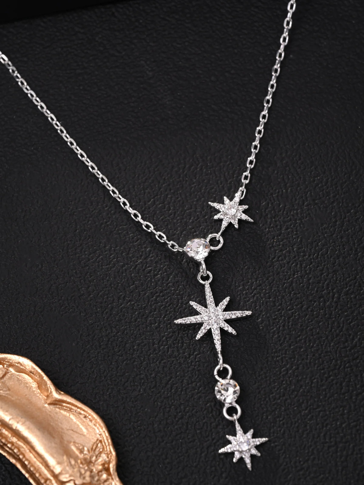 Lariat Gold Necklace for Women, Dainty Long Necklace Gold/Silver Plated Y-Shaped Pendant Necklace, Trendy Drop Necklaces Simp
