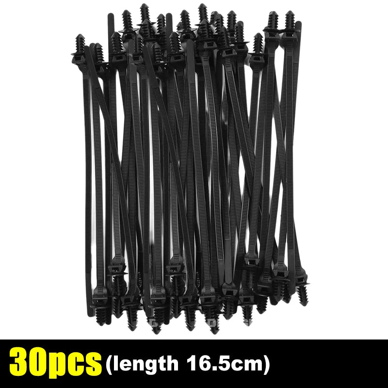 Push Mount Cable Ties Clip Self Locking Zip Tie for Car Automotive Wire Harness Nylon Straps Wire Cable Management Fastener -