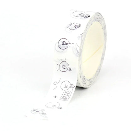 NEW 1PC 10M Decorative Black and White Japanese Washi Tape Set DIY Journaling Adhesive Moon Masking Tape Cute Stationery