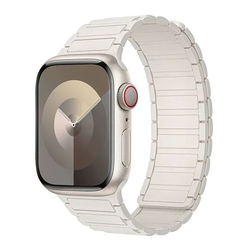 Magnetic Loop for Apple Watch Bands 44mm 40mm 49mm 45mm 41mm 38mm Silicone Bracelet iWatch Series 9 8 7 6 5 4 3 Se ultra 2 st