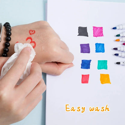 Magnetic Erasable Whiteboard Pen Color Options Blackboard Note Numbering Stationery Office Teaching Supplies for Classroom Us