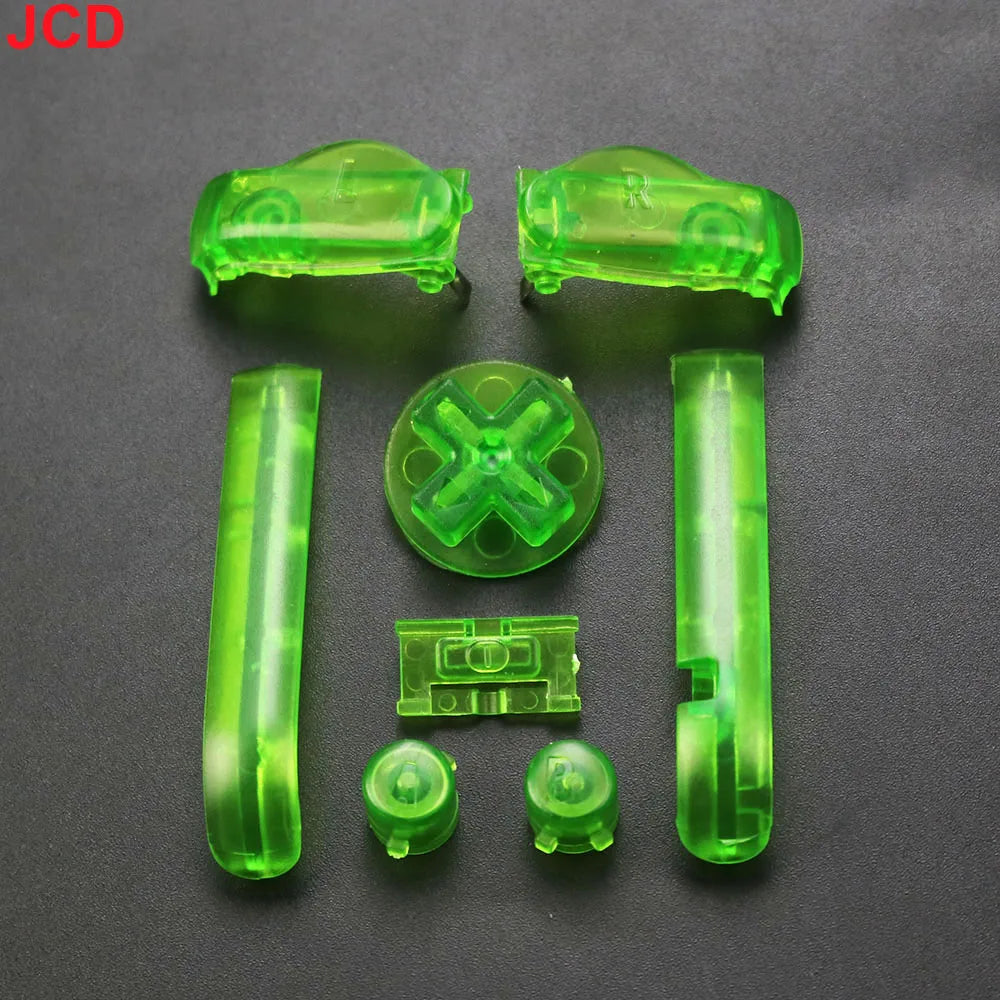 1 Set 17color AB Colorful L R Buttons Keypads For Gameboy Advance Buttons Frame For GBA D Pads Power ON OFF Buttons - Through