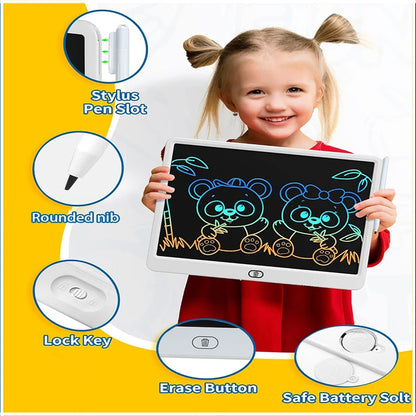 8/11/13/16 Inch LCD Drawing tablet Writing Board Kids Doodle Painting Handwriting Pad Toy for 3 4 5 6 7 8 Years Girls Boys Gi