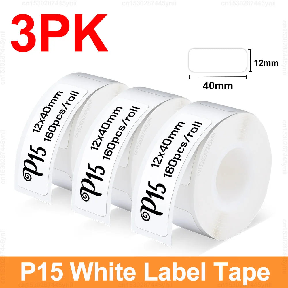 P15 Thermal Label Printer Similar as D11 D110 D101 Marklife P15 Mini Label Maker Handheld Label Machine with Adhesive Label T