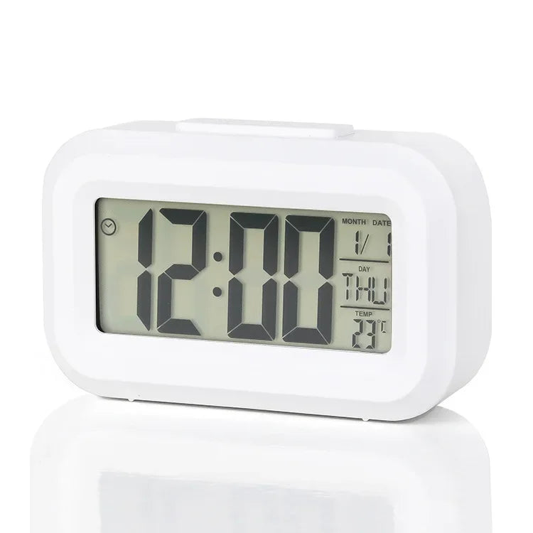 Digital Led Clock Household Bedside Battery Powered Multi-function Alarm Clock Desk Things for the Room Table Clocks Home Dec