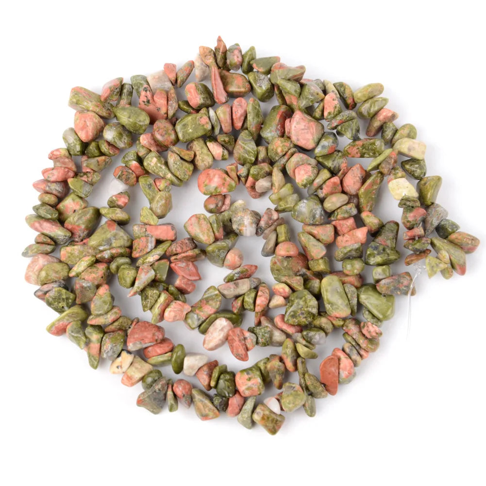 Natural Stone Chips Beads 3-5-8-12mm Irregular Gravel Beads For Jewelry Making Freeform Beads Diy Necklace Bracelet 15'' - Un