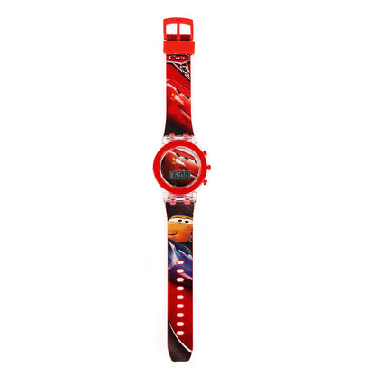Flash Light Frozen Mickey Kids Watches For Girls Cartoon Snow White Car Children Watch Boys School Student Digitel Clock Gift