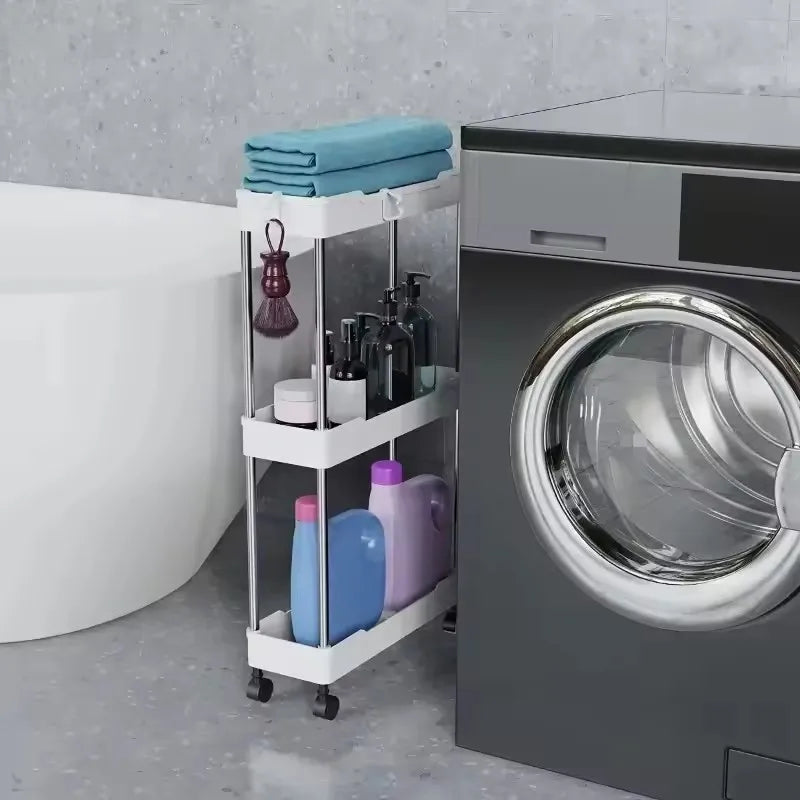 New Kitchen Narrow Cabinet Living Room Floor Partition Frame Home Bathroom Cabinet