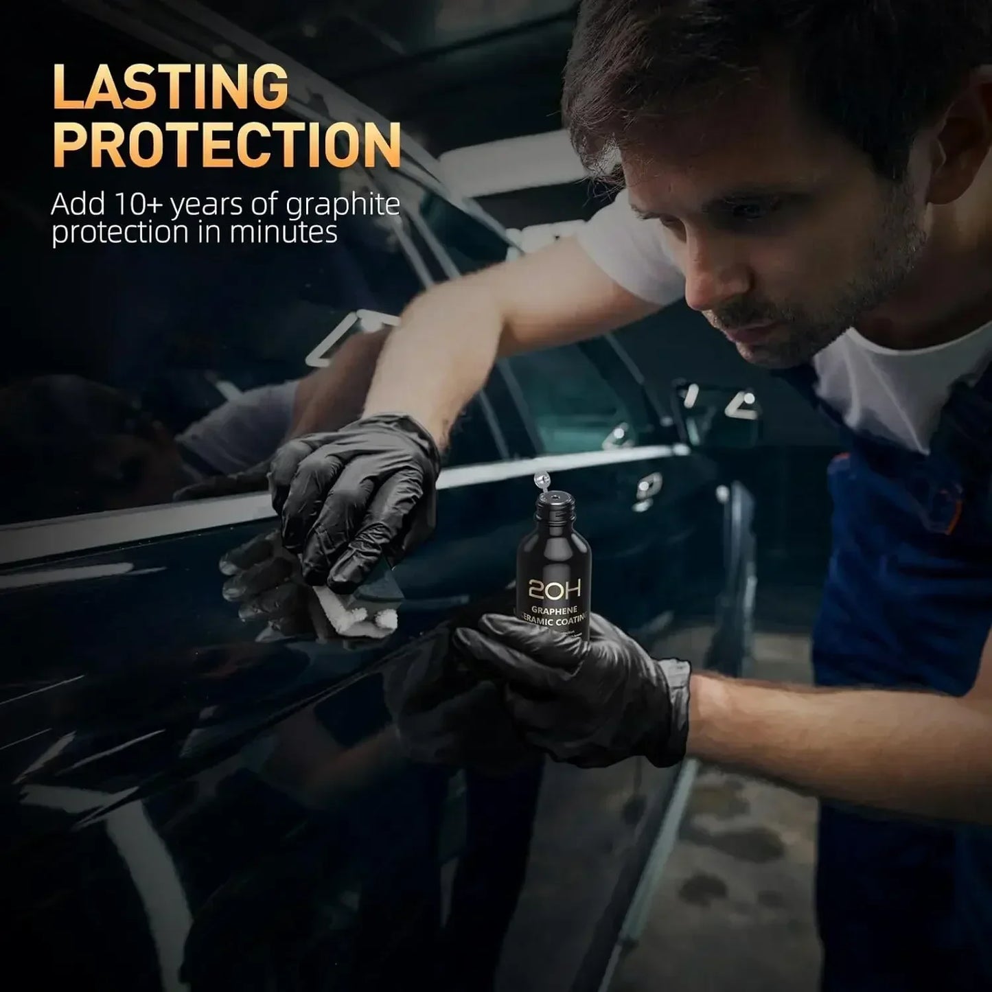 Graphene Ceramic Coating 20H/12H with Self Healing and UV Track Technology Car Detailing Professionals 10+ Years of Protectio