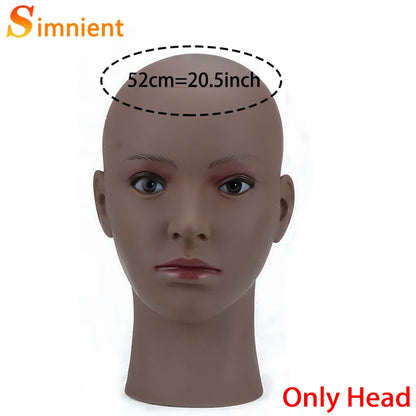 Mannequin Head With T-pin Wig Cap Tripod For Women Making Wig Hat Glasses Mask Display Cosmetology Manikin Head Makeup Practi
