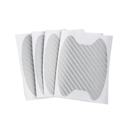 4Pcs/Set Car Door Sticker Carbon Fiber Scratches Resistant Cover Auto Handle Protection Film Exterior Styling Accessories - S
