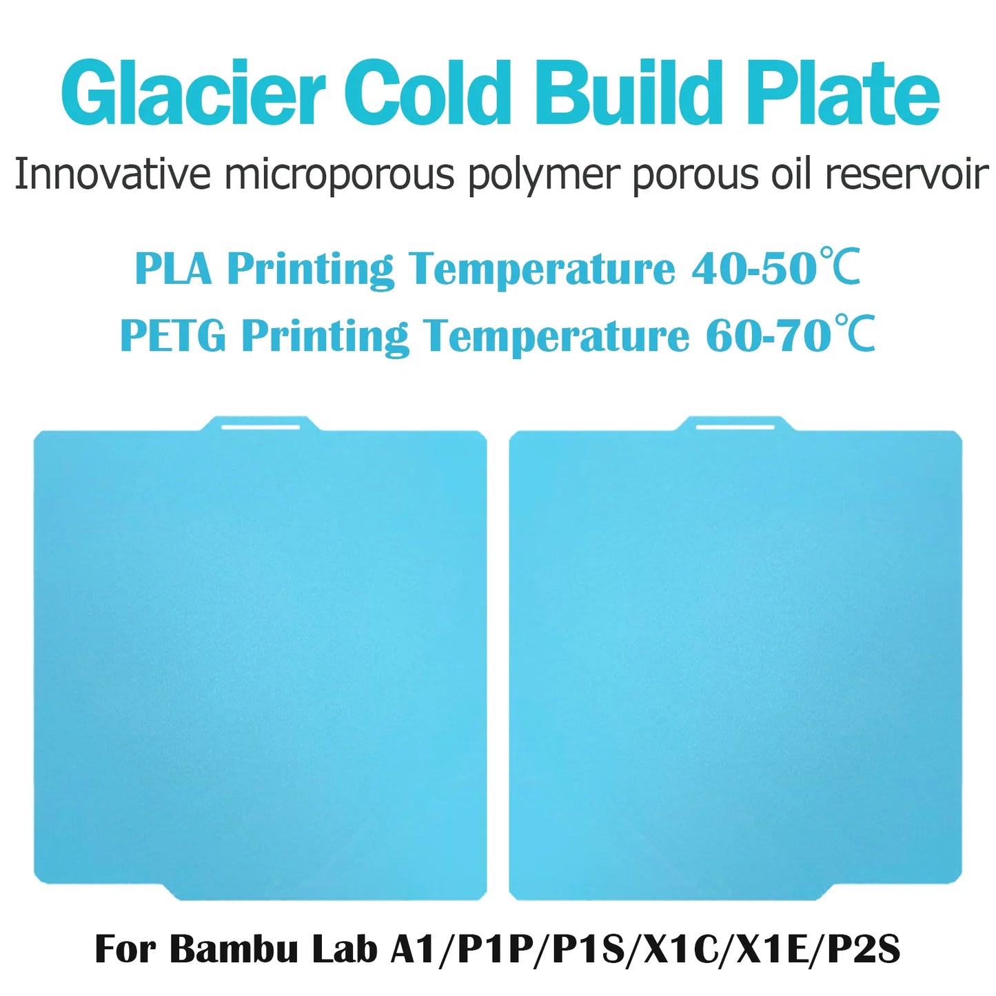 Build Plate for Bambu Lab A1 P1P P1S Smooth X1C Spring Steel Sheet Bambu X2D P2S 3D Print For Bambu Bamboo X1 Carbon Plate Be