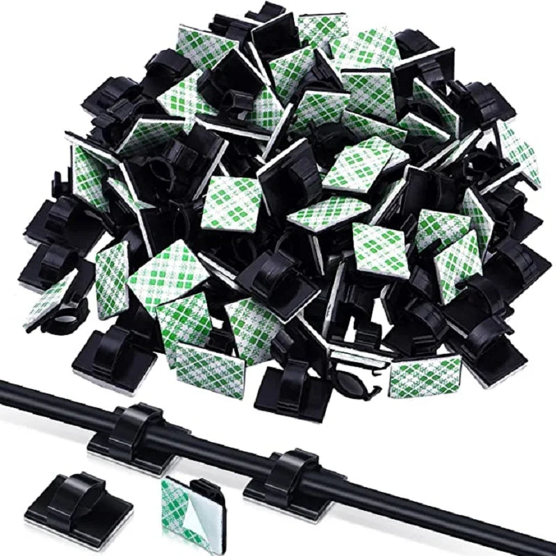 30pcs Cable Organizer Clips Cord Holder Desktop Workstation Wire Manager USB Charging Data Line Bobbin Winder Cable Managemen