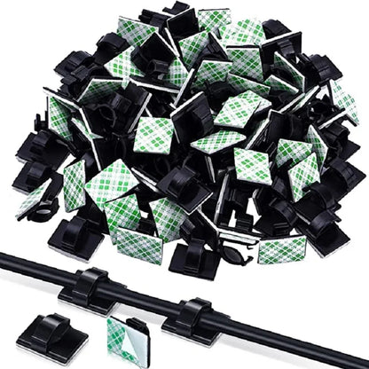 30pcs Cable Organizer Clips Cord Holder Desktop Workstation Wire Manager USB Charging Data Line Bobbin Winder Cable Managemen