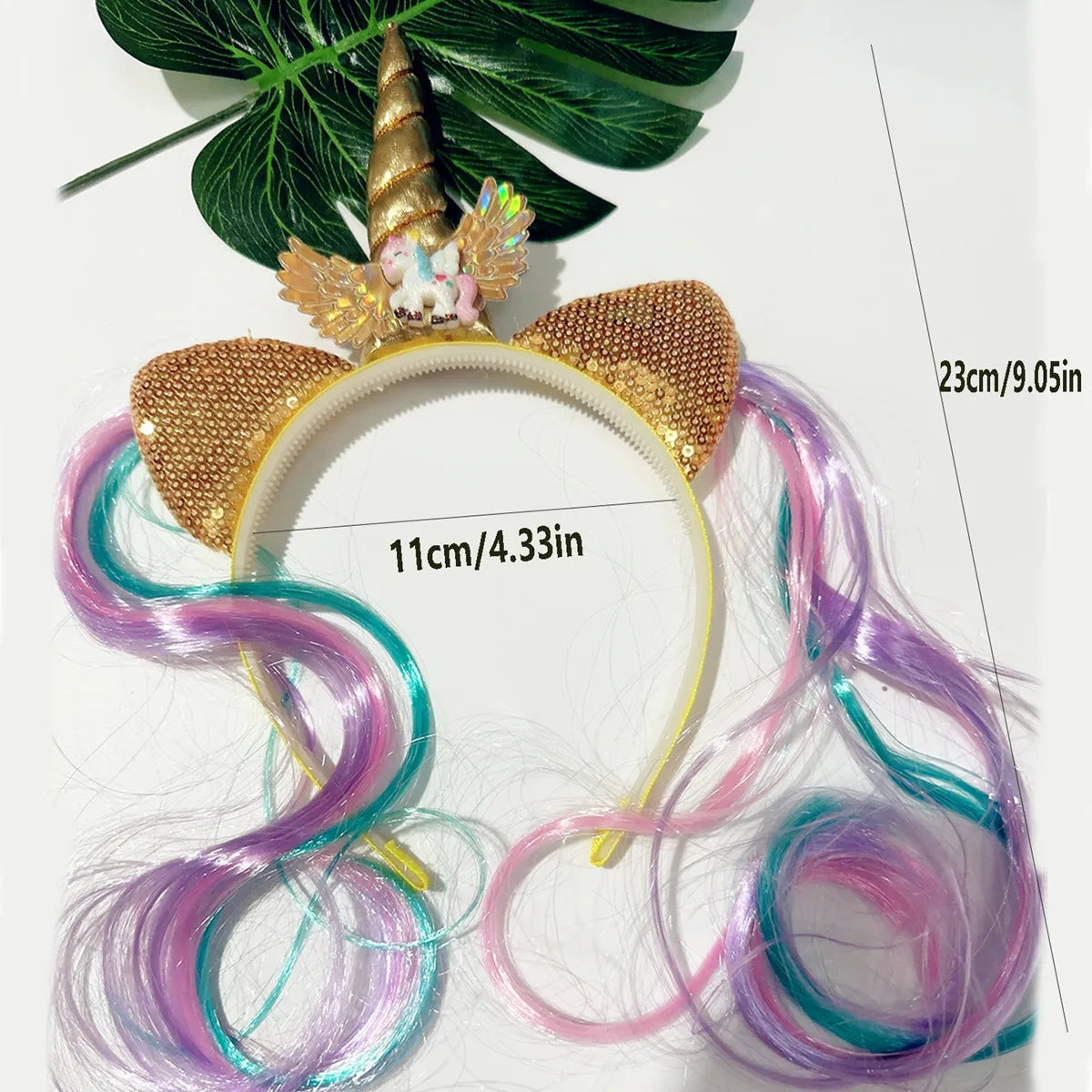 Unicorn Birthday Girl Headband Baby Shower Party Cute Kids Hair Hoop Hairbands Accessories Unicorn Birthday Party Decor Headw