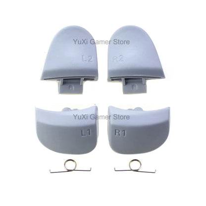 YuXi L1 R1 L2 R2 Trigger Buttons Replacement for PS5 BDM-030 V3.0 Controller Button Set With Springs - White