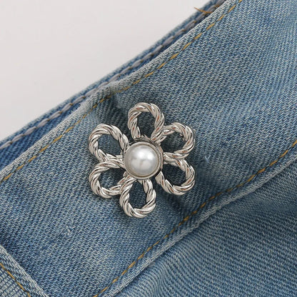 Bowknot Button Adjuster for Pants Skirts Waist Tightener Adjustable Waist Buckle for Jeans No Sewing Required Clothing Suppli