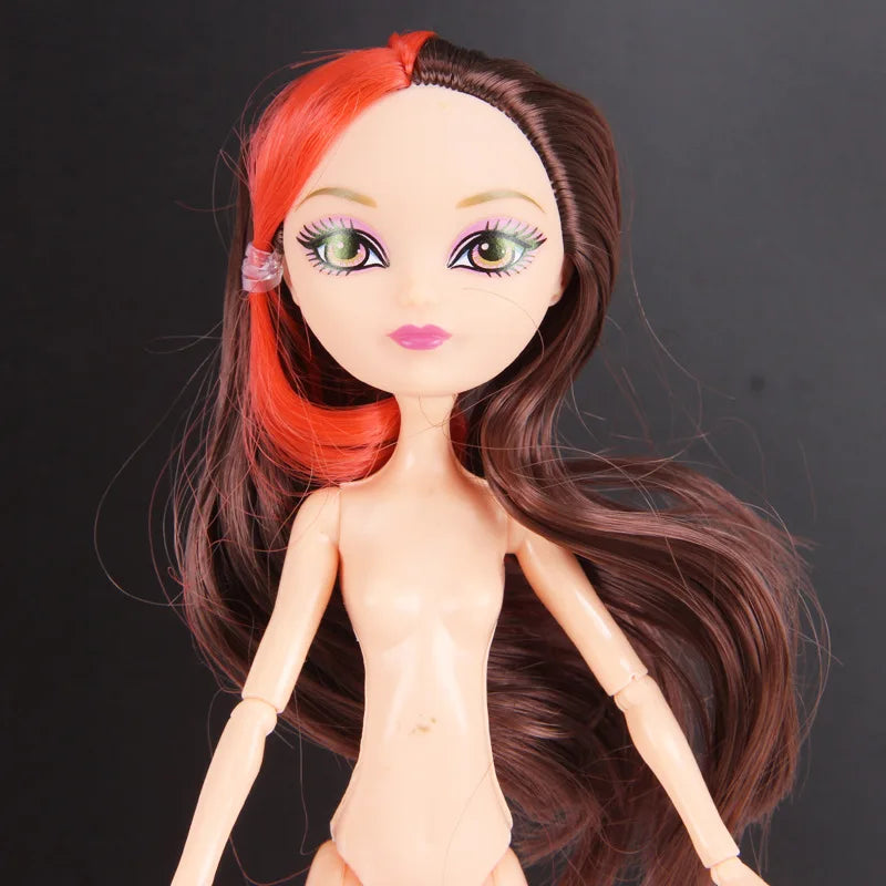 Multi-Joints Movable Doll Body Toy 23cm Doll Toy To Fit Many Heads White Green Brown Purple Monstering High Doll Body Cat hea