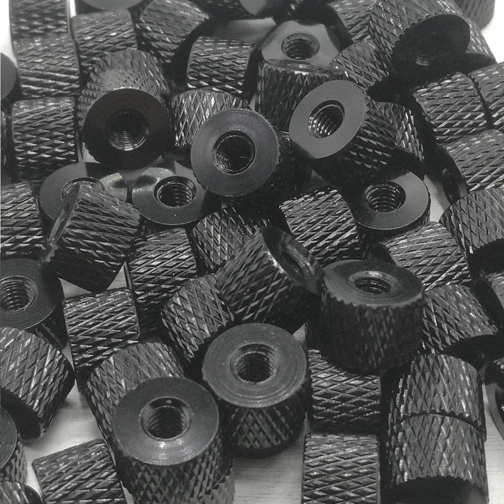 10pcs M3 M4 Aluminum Thumb Nut Knurled Hand Round Nuts Anodized 11 Colors