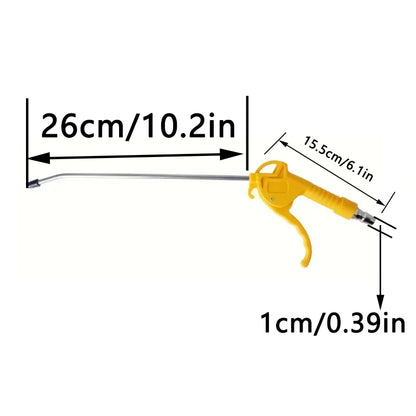 Air Blow Gun, High Flow Air Blower Gun for Compressor with Angled Bent Nozzle, Three Colors to Choose from, Short Style - Lon