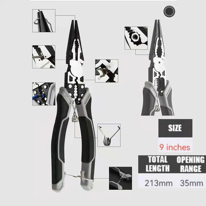 Universal Multifunctional Diagonal Pliers Needle Nose Pliers Hardware Tools Universal Wire Cutters Electrician Wire Pliers - 