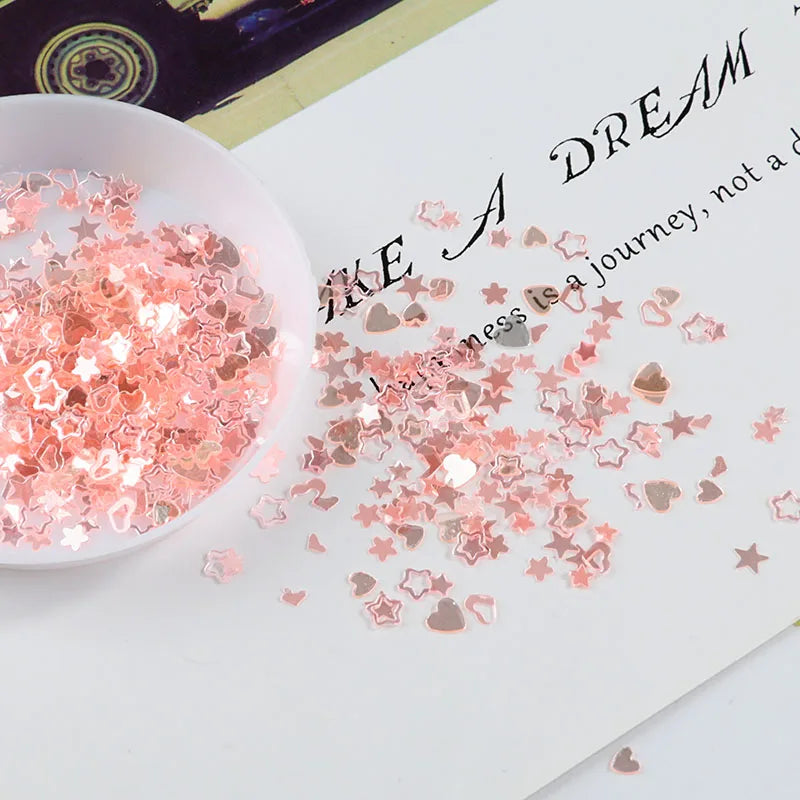 10g(2000Pcs)/Pack Various Styles Mixed Colors Shape Loose Sequins DIY nail Craft Jewelry Making, Wedding Decoration confetti 