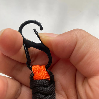 1pcs/2pcs/6pcs Hand woven Umbrella Rope Outdoor Keychain Wrist Rope Outdoor External Buckle Car Key Hanging Rope