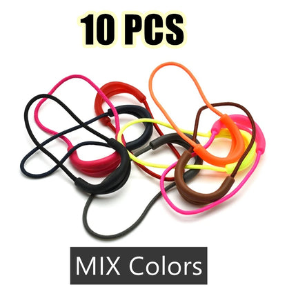 10 Pcs/Pack Mix Color Zipper Pull Cord Zipper Head Pull Puller End Fit Rope Tag Fixer Zip Cord for Garment Bags Accessory - M
