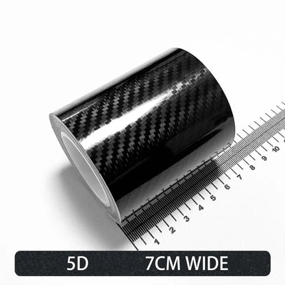 Carbon Fiber Automotive Adhesive Tape Roll Matte Black Protective Car Film Self-Adhesive Film 3D Vinyl Car Film Accessories -