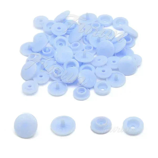 100sets Multiple Colors Plastic Snap Buttons Round Press Stud Fasteners for Baby Clothes Garment Accessories DIY Craft 20Colo