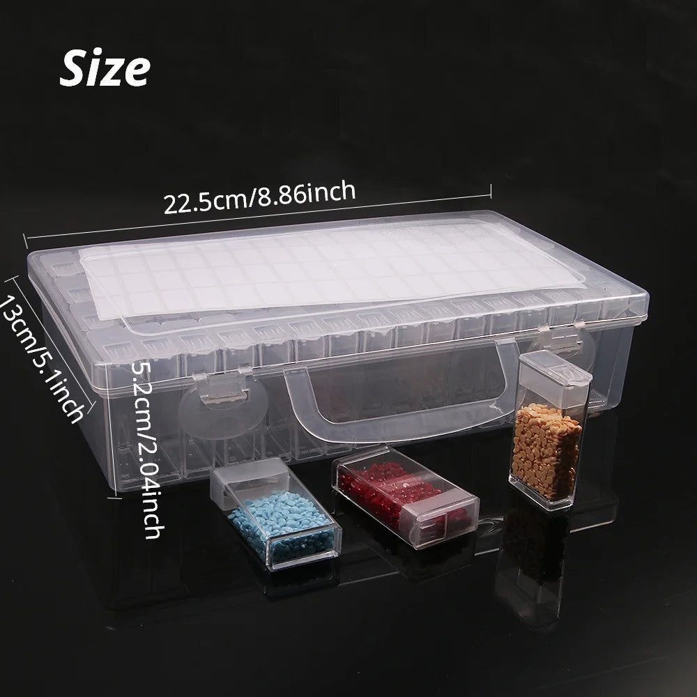 5D DIY Diamond Painting Tools Accessories Storage Box Container Diamond Embroidery Accessories Drill Box Mosaic Container Cas