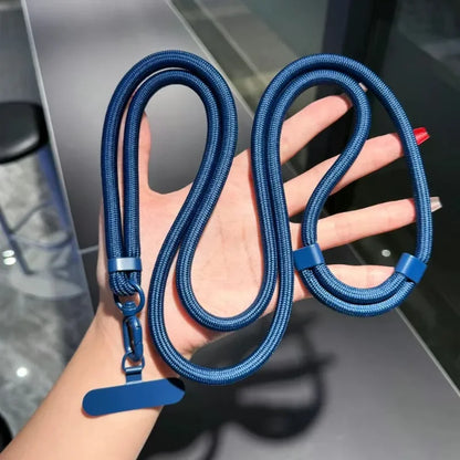 Universal Adjustable Phone Lanyard Crossbody Necklace Strap Phone Case Long Hanging Rope with Clip Anti-Lost Durable and Stur