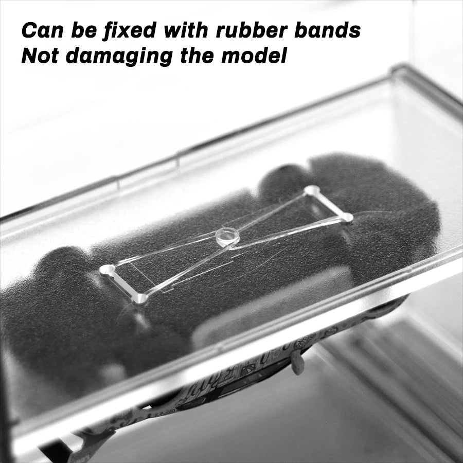 1/64 Acrylic Model Car Display Case Box - Clear Cover for Collectibles Gift (No Car Included) 1pcs