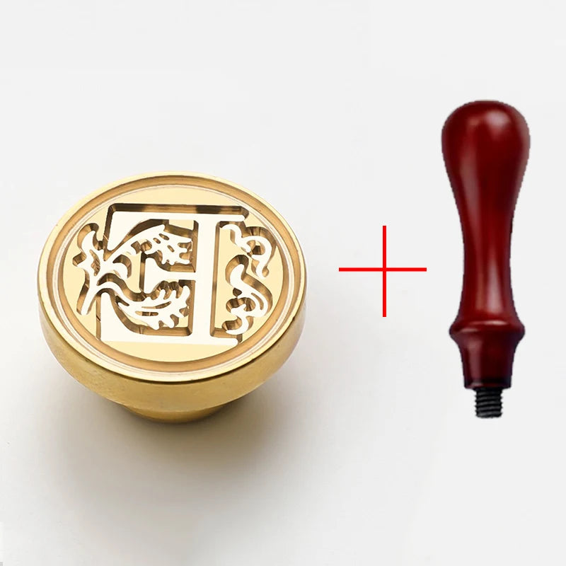 2PCS clear sealing stamp head wax seal craft supplies wax seal stamp and handle stamp scrapbooking supplies craft HCZ0106 - H
