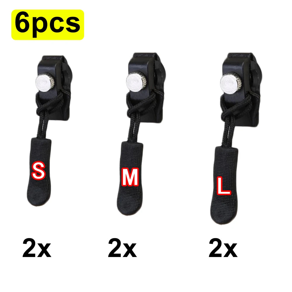 Universal Zipper Repair Kit Quick Instant Detachable Zipper Head Replacement Zipper Slider Pull for Jacket Bags Coat Free Sew