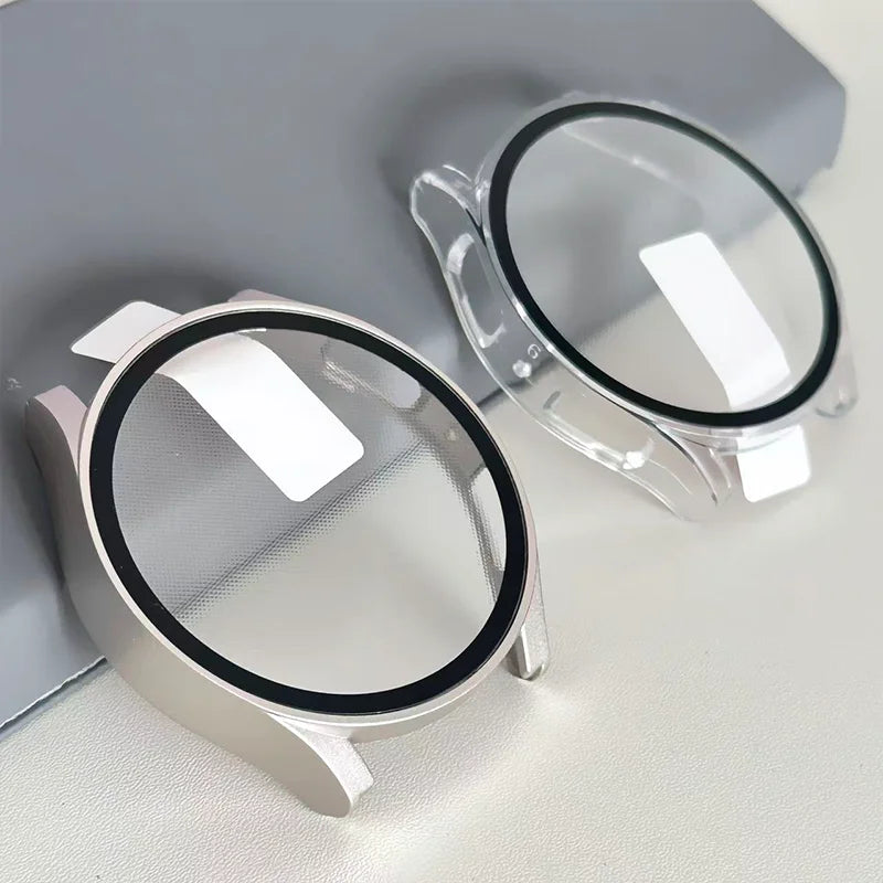 Case for Samsung Galaxy Watch 7/6/5/4/FE Tempered Glass+ cover PC bumper screen protector Galaxy watch 7 6 44mm 40mm Accessor