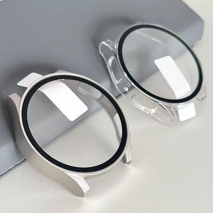 Case for Samsung Galaxy Watch 7/6/5/4/FE Tempered Glass+ cover PC bumper screen protector Galaxy watch 7 6 44mm 40mm Accessor