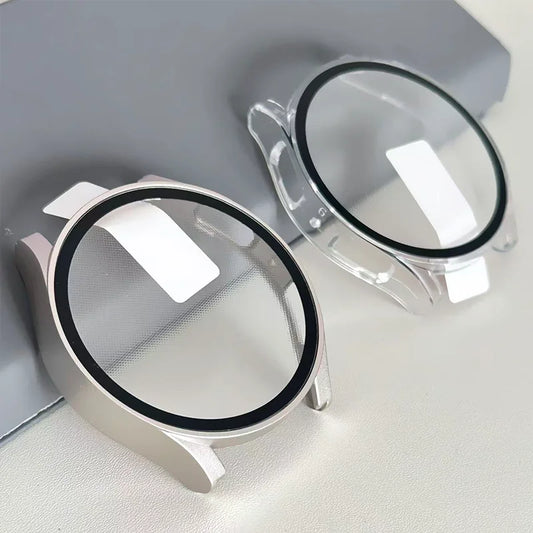 Case for Samsung Galaxy Watch 7/6/5/4/FE Tempered Glass+ cover PC bumper screen protector Galaxy watch 7 6 44mm 40mm Accessor
